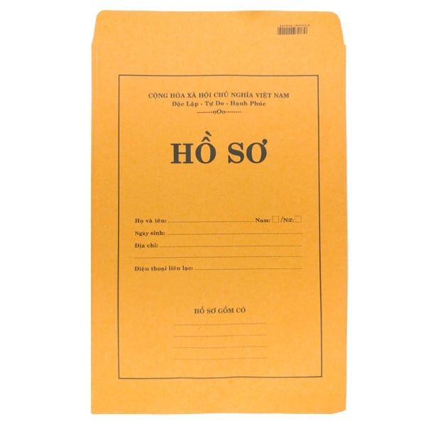 Bìa Hồ Sơ Xin Việc Cam F4 100GSM