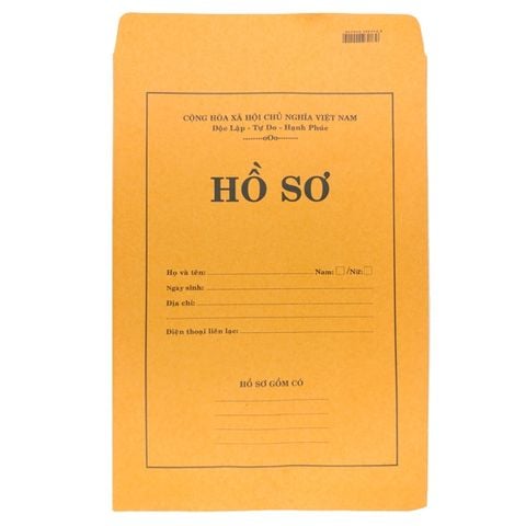 Bìa Hồ Sơ Xin Việc Cam F4 100GSM