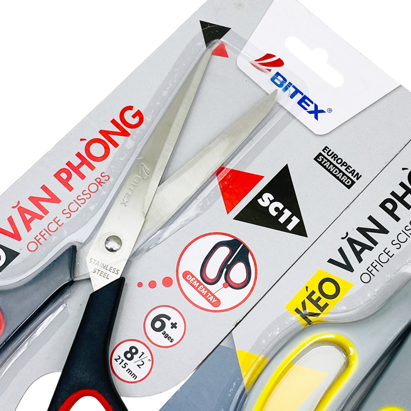 Bitex - Kéo Văn Phòng 215mm SC11 - Màu Đen