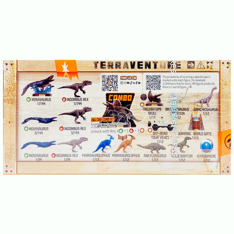 Blokees Mô Hình - Jurassic World - Terraventure - EJ02 (Giao Mẫu Ngẫu Nhiên)