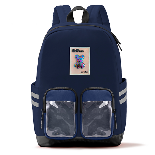 Ba Lô Teen 1012 Xanh Đen- Kiếng Trắng