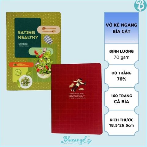 Tập Sinh Viên 160tr BlueAngel Limited DL70gsm Kẻ Ngang Bìa Cat ĐB 7833 (Giao mẫu ngẫu nhiên)