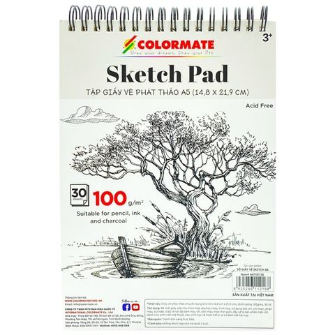 Tập Giấy Vẽ  Phác Thảo Khổ A5