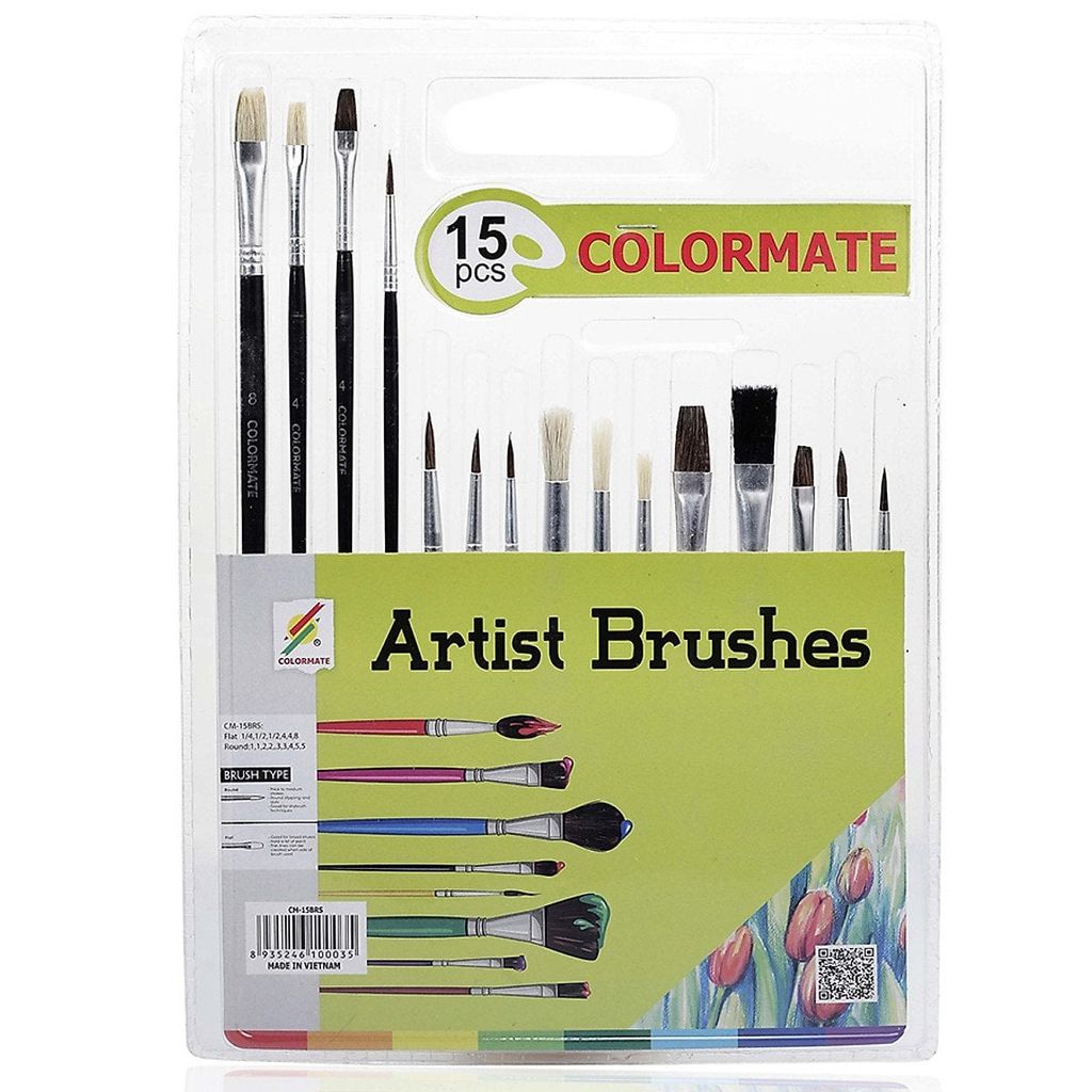 Bộ  15 Cây Cọ CM-15BRS