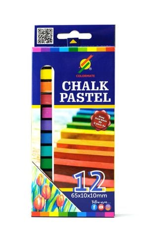 Hộp 12 Cây  Phấn Màu CM-Chapas-12C ( Hộp Giấy)
