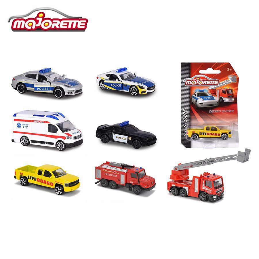 Xe Mô Hình Cứu Hộ MAJORETTE International S.O.S. Cars -SB 28