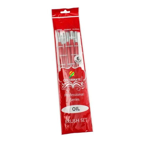 Bộ 6 Cây Cọ Vẽ CM-06BRS-O