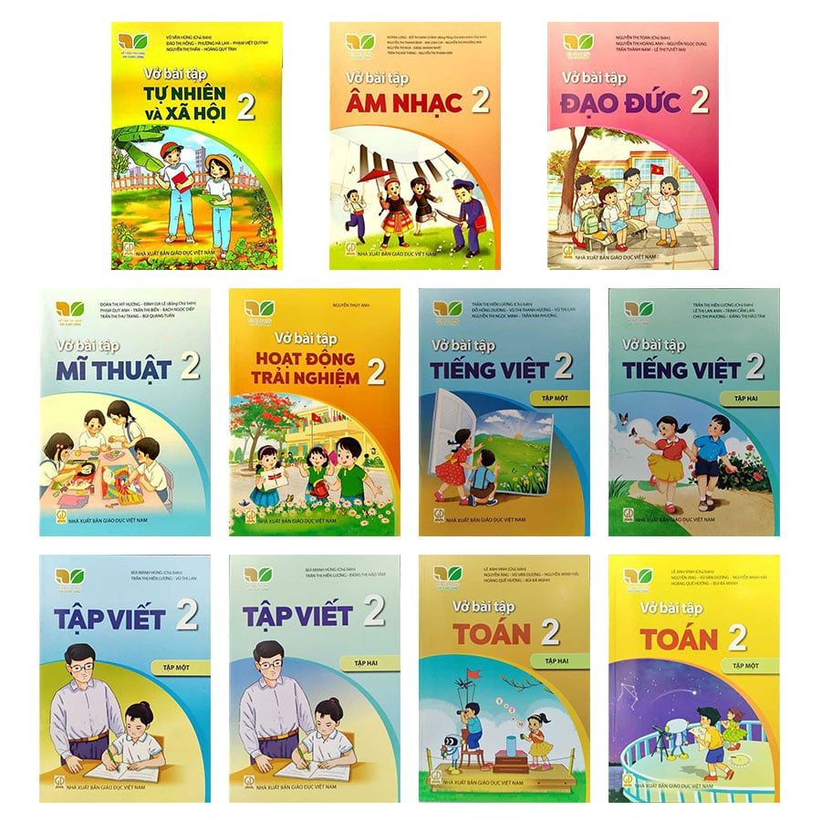 Bộ Bài Tập Sách Giáo Khoa Lớp 2 - Bộ Kết Nối Tri Thức Với Cuộc Sống (9 cuốn)