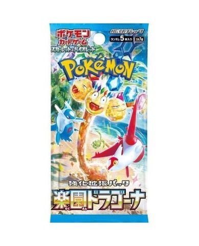 Bộ Cờ Chiến Thuật Pokemon - Bộ Cờ Mở Rộng Rakuen Dragona SV7A PK-SV7A-J MĐ (Bộ 5 thẻ bài ngẫu nhiên)