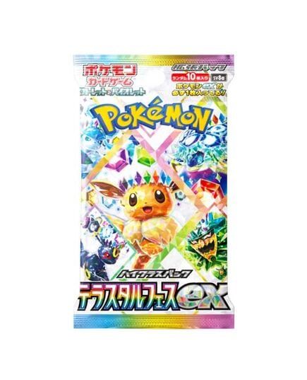 Bộ Cờ Chiến Thuật Pokemon - Bộ Cờ Mở Rộng Terastal Fes Ex SV8A PK-SV8A-J MĐ (Bộ 10 thẻ bài ngẫu nhiên)