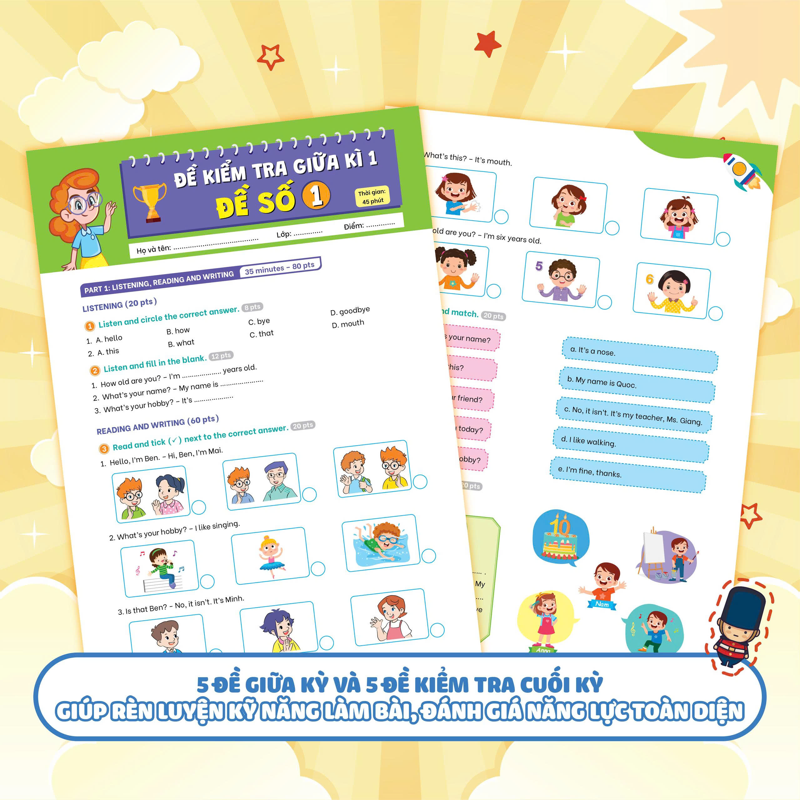 Bộ Đề Kiểm Tra Định Kỳ Tiếng Anh 3/1