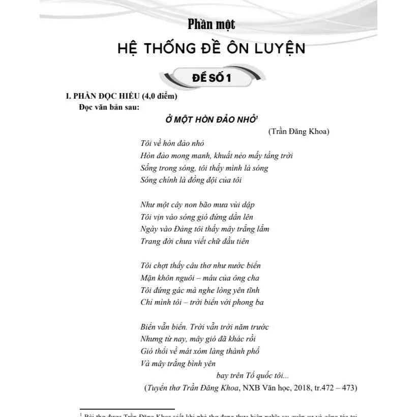 Bộ Đề Ôn Thi Tốt Nghiệp Trung Học Phổ Thông Môn Ngữ Văn (Thần Tốc Thực Chiến)