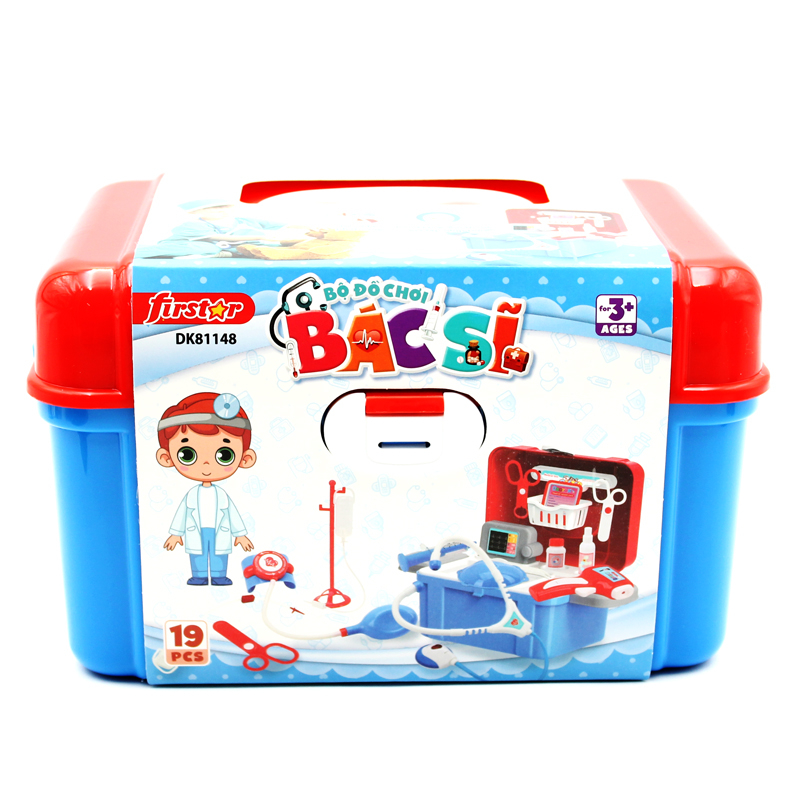 Bộ Đồ Chơi Bác Sĩ Màu Xanh 19 PCS