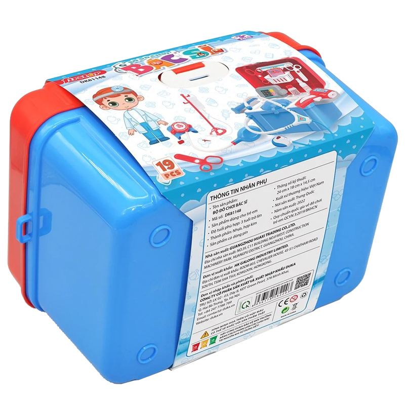 Bộ Đồ Chơi Bác Sĩ Màu Xanh 19 PCS