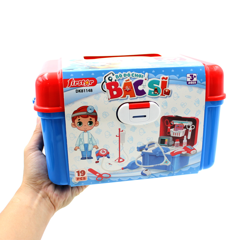 Bộ Đồ Chơi Bác Sĩ Màu Xanh 19 PCS