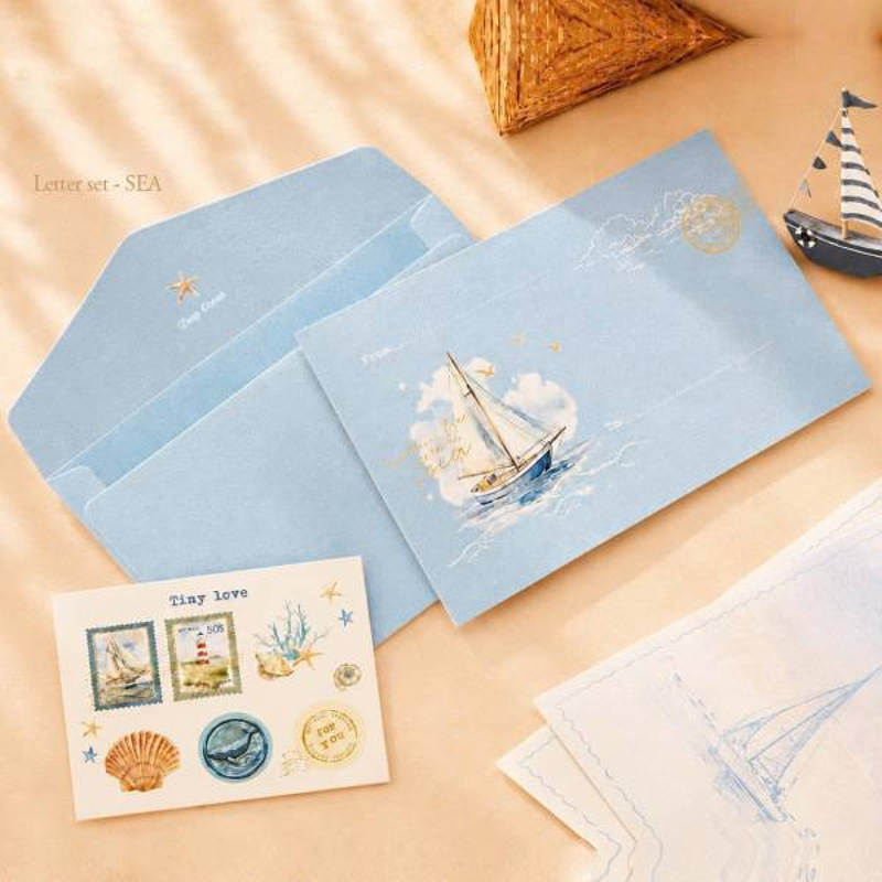 Bộ Giấy Viết Thư - Biển 12x18cm