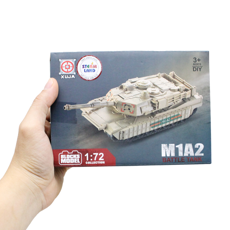 Xuja-23-22-Bộ Lắp Ráp Mô Hình Xe Tăng Chiến Đấu M1a2 Tỷ Lệ 1:72 (Vnc)