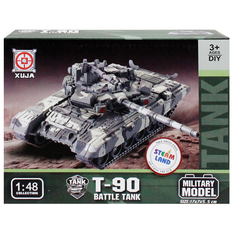 Xuja-24-49-Bộ Lắp Ráp Mô Hình Xe Tăng Chiến Đấu T-90 Tỷ Lệ 1:48 (Vnc)