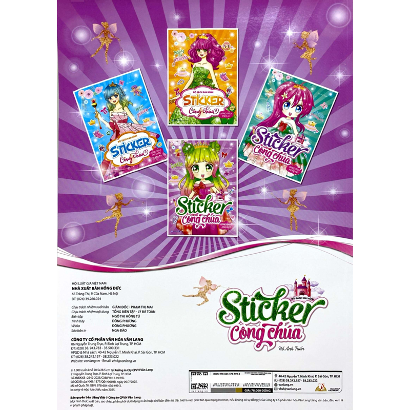 Bộ Sách Dán Hình - Sticker Công Chúa - Công Chúa Xinh Đẹp