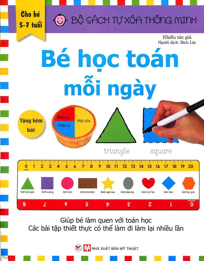 Bộ Sách Tự Xóa Thông Minh - Bé Học Toán Mỗi Ngày