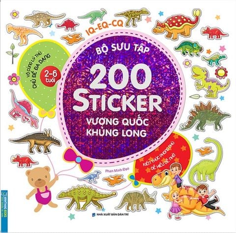 Bộ Sưu Tập 200 Sticker - Vương Quốc Khủng Long (Tái bản năm 2022)
