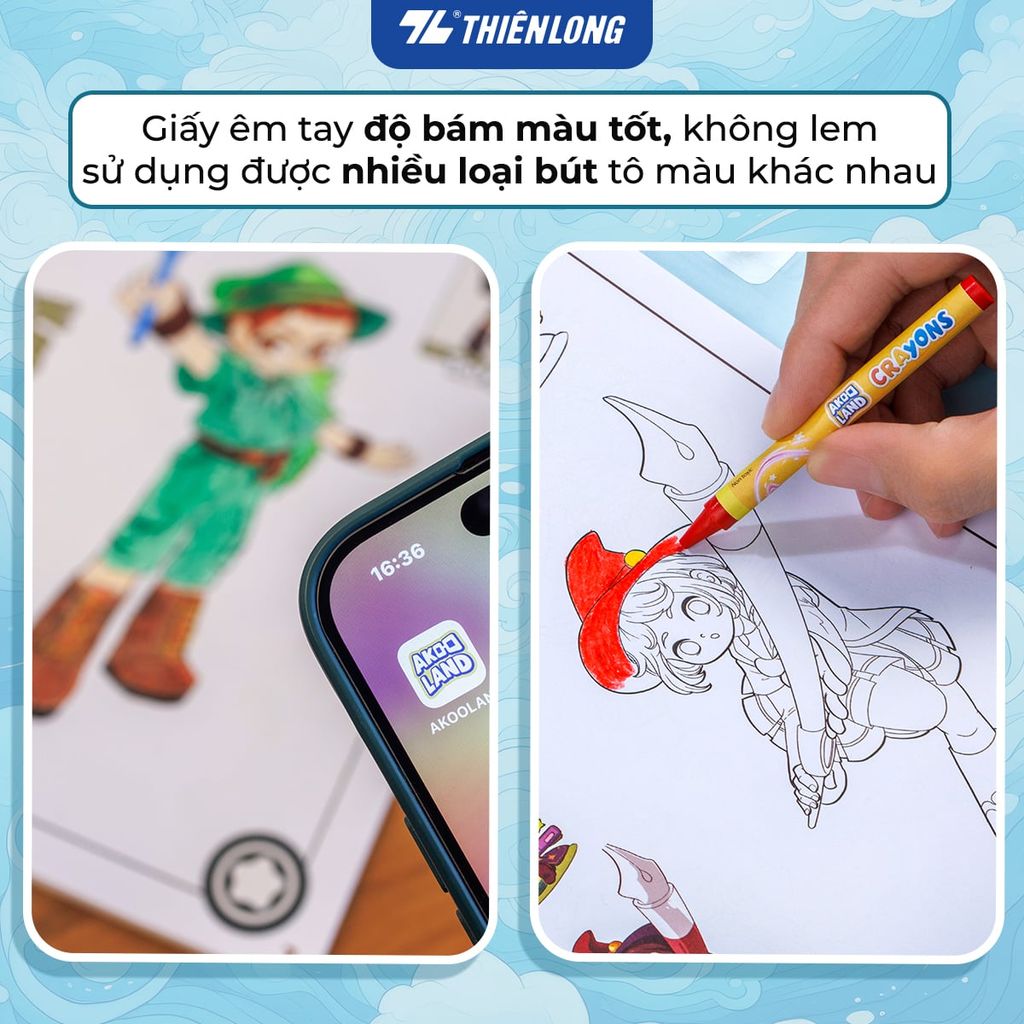 Bộ Tập Tô Màu 3D Thiên Long Colokit COB-C034/AK