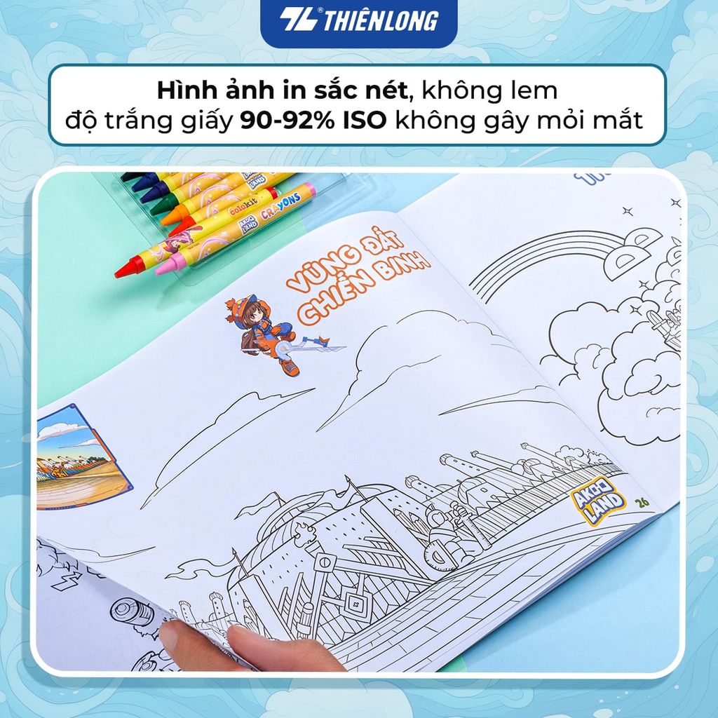 Bộ Tập Tô Màu 3D Thiên Long Colokit COB-C034/AK