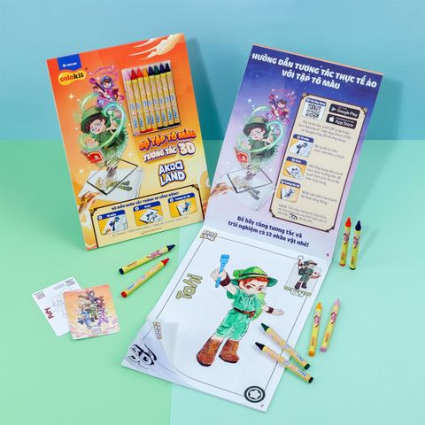 Bộ Tập Tô Màu 3D Thiên Long Colokit COB-C034/AK