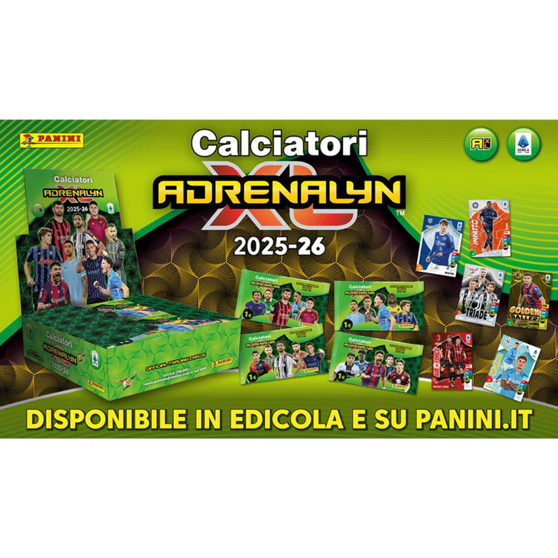 Panini Bộ Thẻ Hình Khởi Đầu Calciatori Aldrenalyn Xl 25-26 (Giao Mẫu Ngẫu Nhiên)