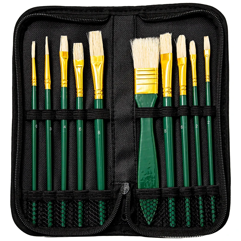 Bộ 10 Cây Cọ Vẽ Màu Dầu