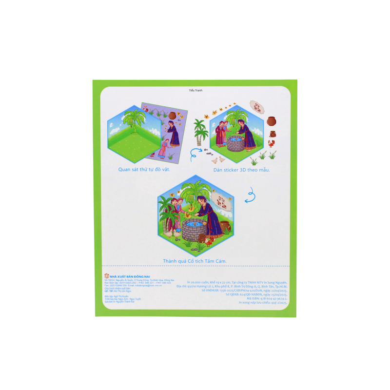Bóc Dán 3D - Cổ Tích Tấm Cám (Móc Treo)