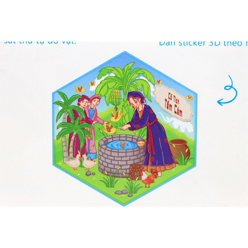 Bóc Dán 3D - Cổ Tích Tấm Cám (Móc Treo)