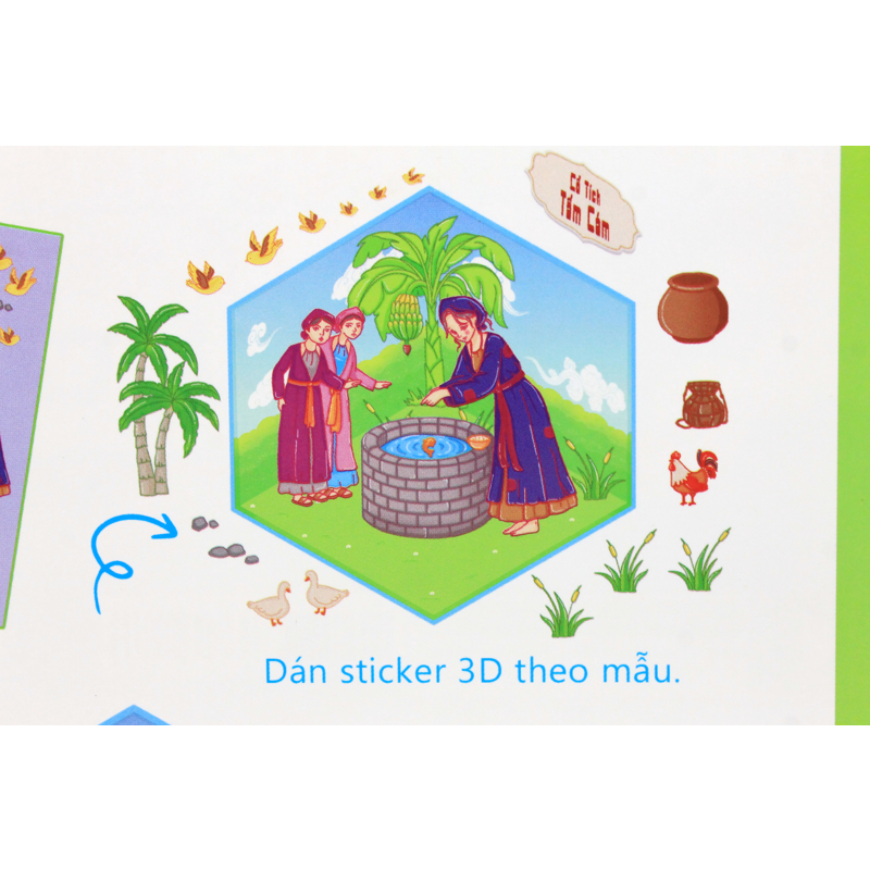 Bóc Dán 3D - Cổ Tích Tấm Cám (Móc Treo)