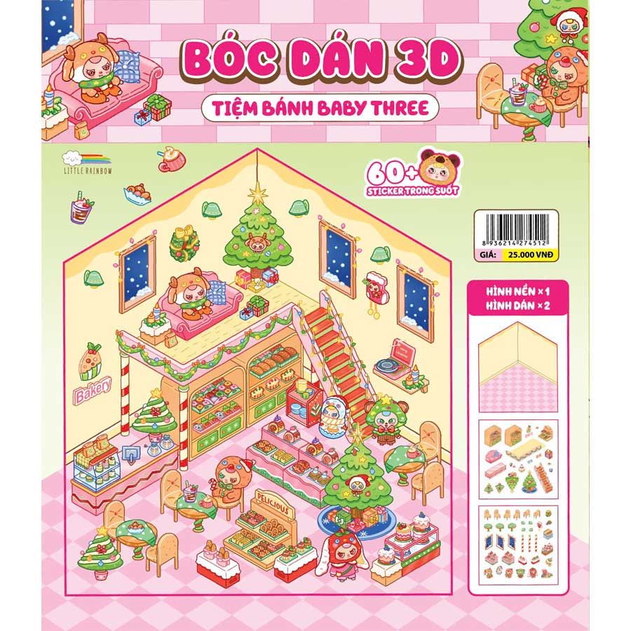 Bóc Dán 3D - Tiệm Bánh Baby Three