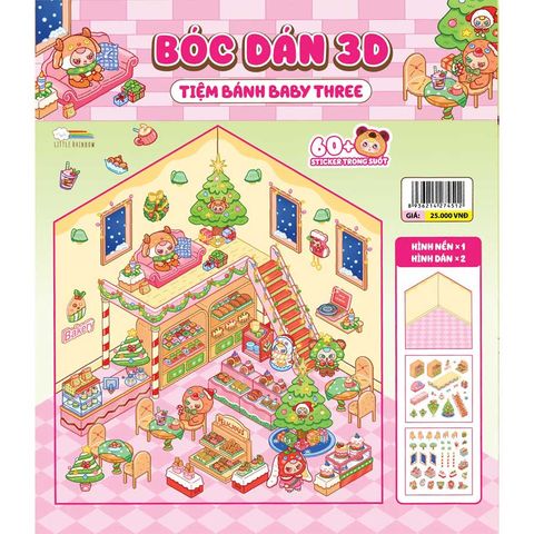Bóc Dán 3D - Tiệm Bánh Baby Three