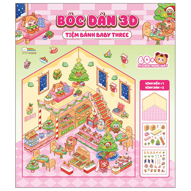 Bóc Dán 3d- Tiệm Hoa Baby Three