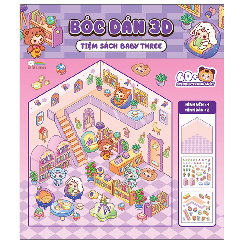 Bóc Dán 3d- Tiệm Hoa Baby Three