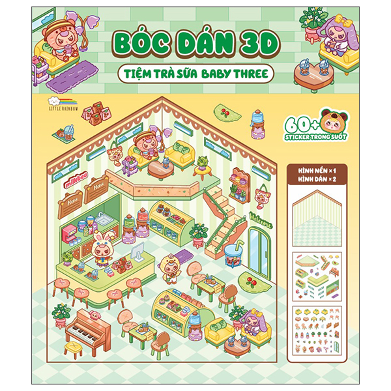 Bóc Dán 3d- Tiệm Hoa Baby Three
