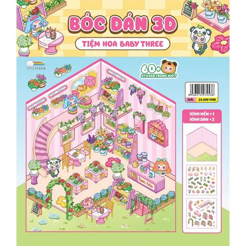 Bóc Dán 3D - Tiệm Hoa Baby Three