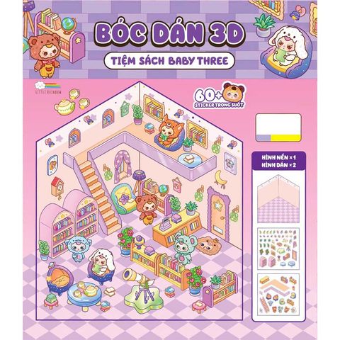 Bóc Dán 3D - Tiệm Sách Baby Three