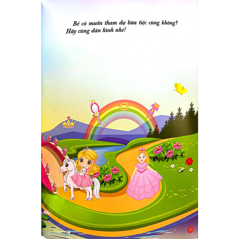 Bóc Dán Hình Thông Minh - Princess Công Chúa Nhỏ Belle