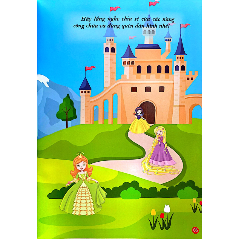 Bóc Dán Hình Thông Minh - Princess Công Chúa Nhỏ Belle
