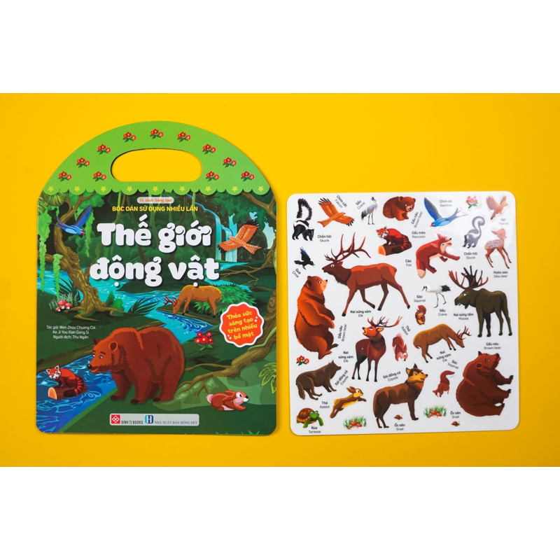 Bóc Dán Sử Dụng Nhiều Lần-Thế Giới Động Vật