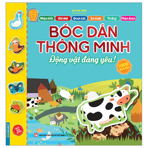 Hoàn Thiện Kỹ Năng 3-7 Tuổi - Bóc Dán Hình Thông Minh - Động Vật Đáng Yêu