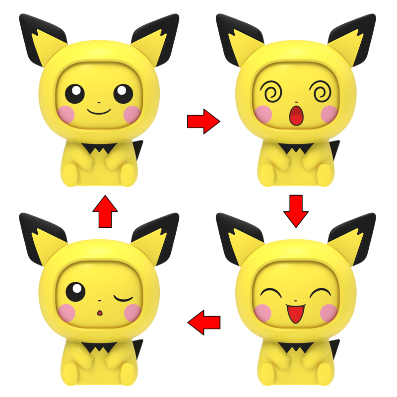 Pokemon Toys Bóng Pokeball Với Pokemon 4 Biểu Cảm Series 2 8104 (Giao Mẫu Ngẫu Nhiên)