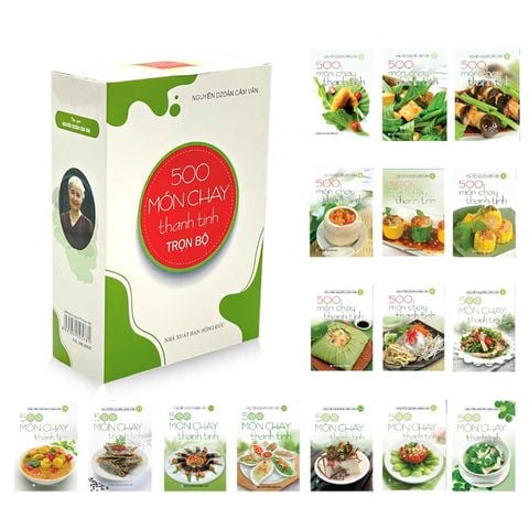 Boxset 500 Món Chay Thanh Tịnh Trọn Bộ (Bộ 16 cuốn)