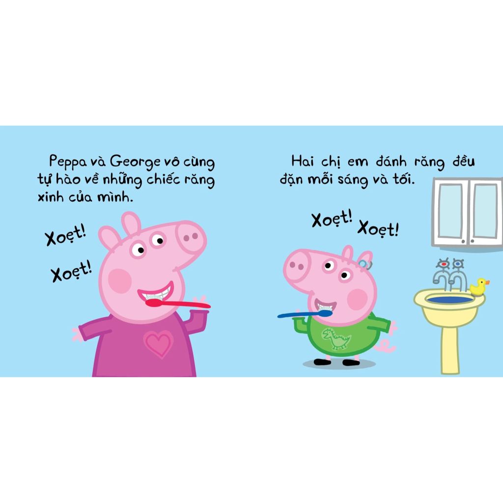 Hộp Sách Peppa Pig - Thư Viện Của Tớ - Thư Viện Nhỏ Của Tớ - Giờ Đi Ngủ (Bộ 4 Cuốn)