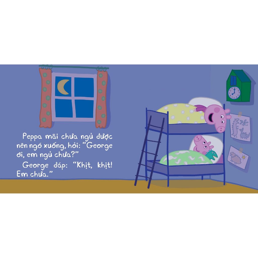 Hộp Sách Peppa Pig - Thư Viện Của Tớ - Thư Viện Nhỏ Của Tớ - Giờ Đi Ngủ (Bộ 4 Cuốn)