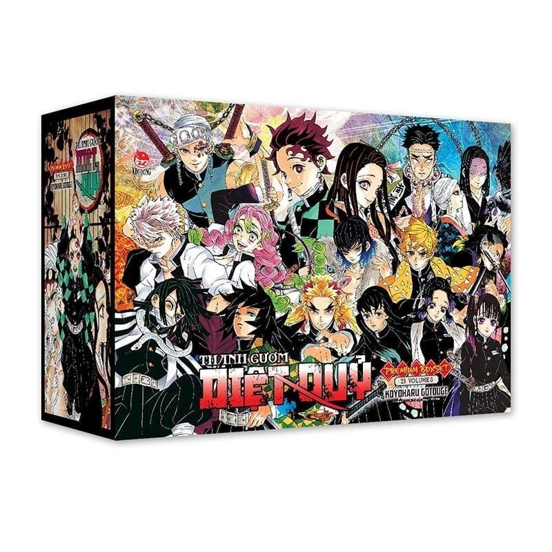 Premium Boxset Thanh Gươm Diệt Quỷ (Hộp 23 tập) (Quà tặng Shikishi Tanjiro cho khách hàng may mắn)