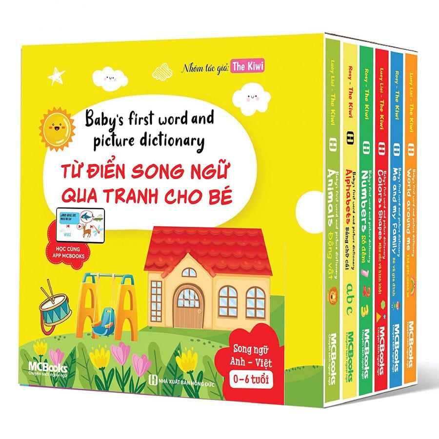Boxset Baby's First Word And Picture Dictionary - Từ Điển Song Ngữ Qua Tranh Cho Bé (Bộ 6 cuốn)